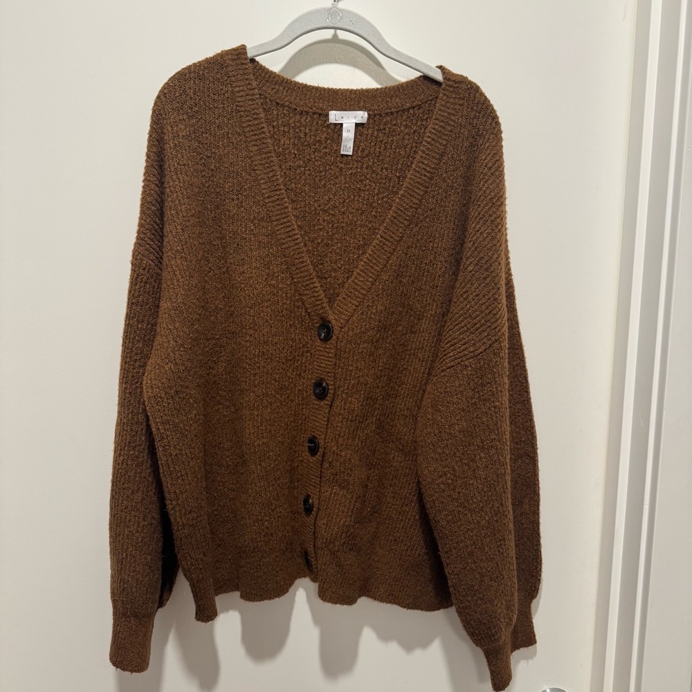 Leith Brown Knit Sweater